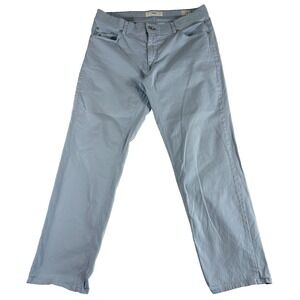 Brax Feel Good Cooper Fancy Pants Mens 34x34 (35x28.5) Blue Regular Straight Leg
